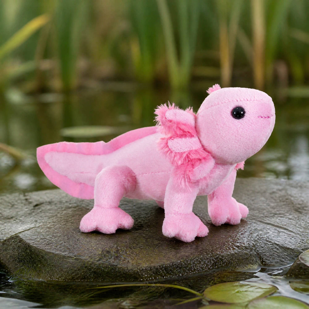 Wild Republic - Pocketkins-ECO-Axolotl Stuffed Animal 5"