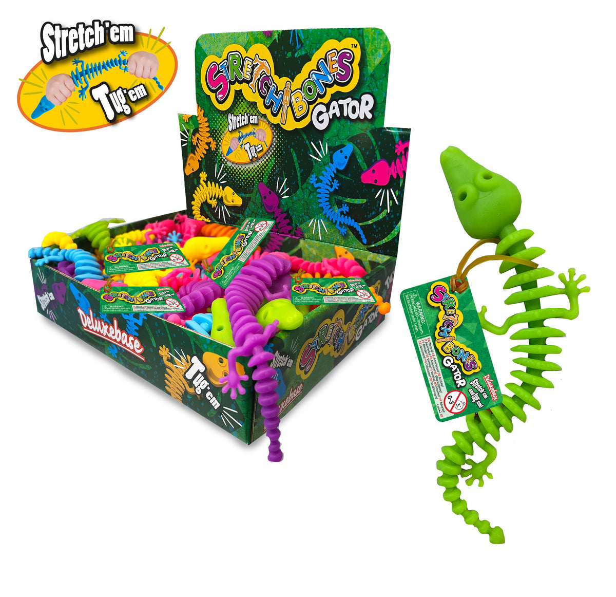 Deluxebase - Stretchibones - Alligator Stretchy Skeleton