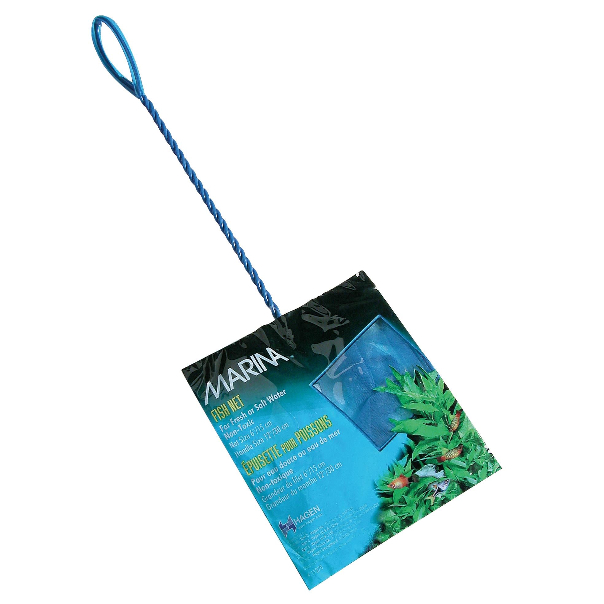 Marina 6" Blue Fine Nylon Net with12" Handle