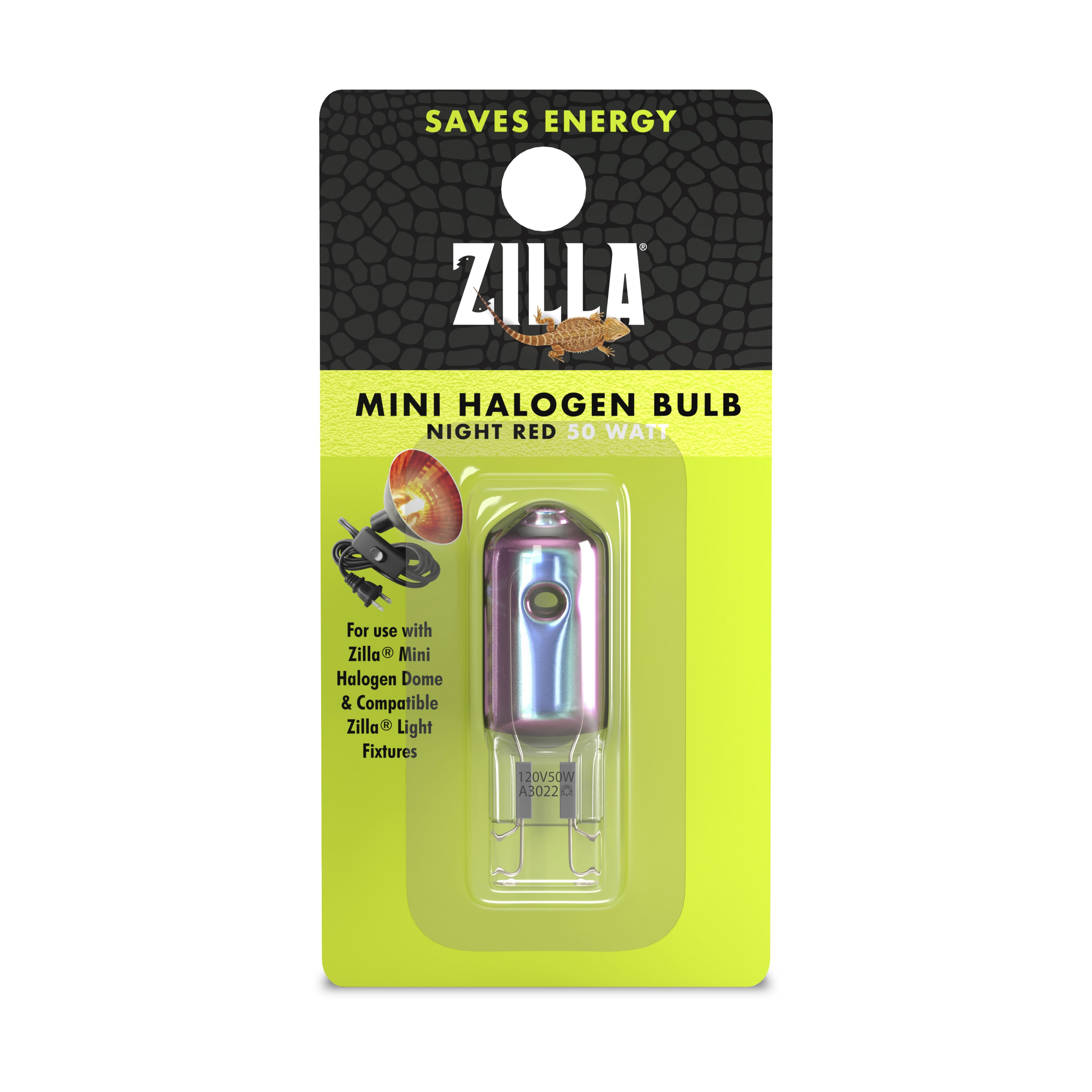 Zilla Halogen Lamp Mini Red 50 Watt