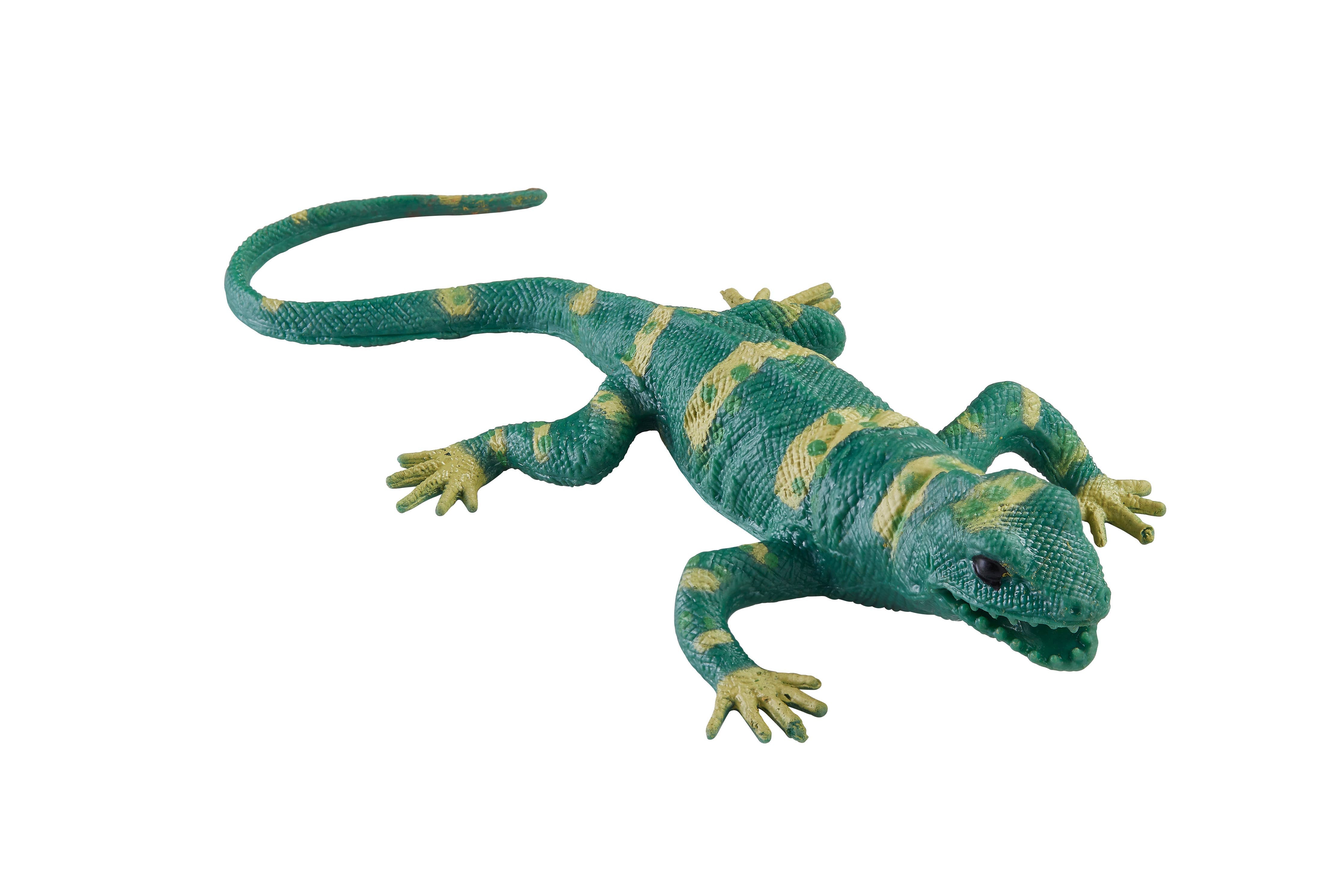 Toysmith - 13" Lizard Squishimals, Stretchy Lizard
