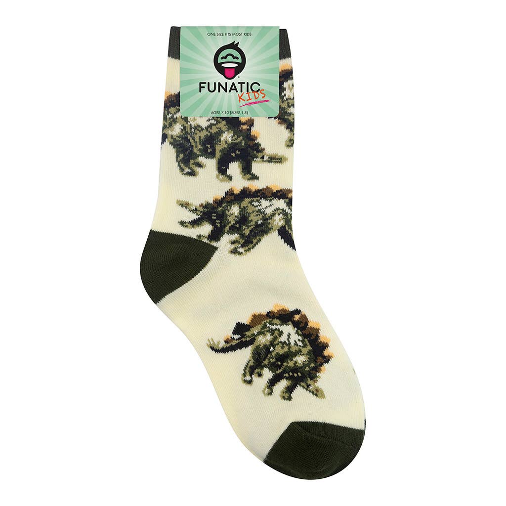 Stegosaurus Kids Socks - | Funatic