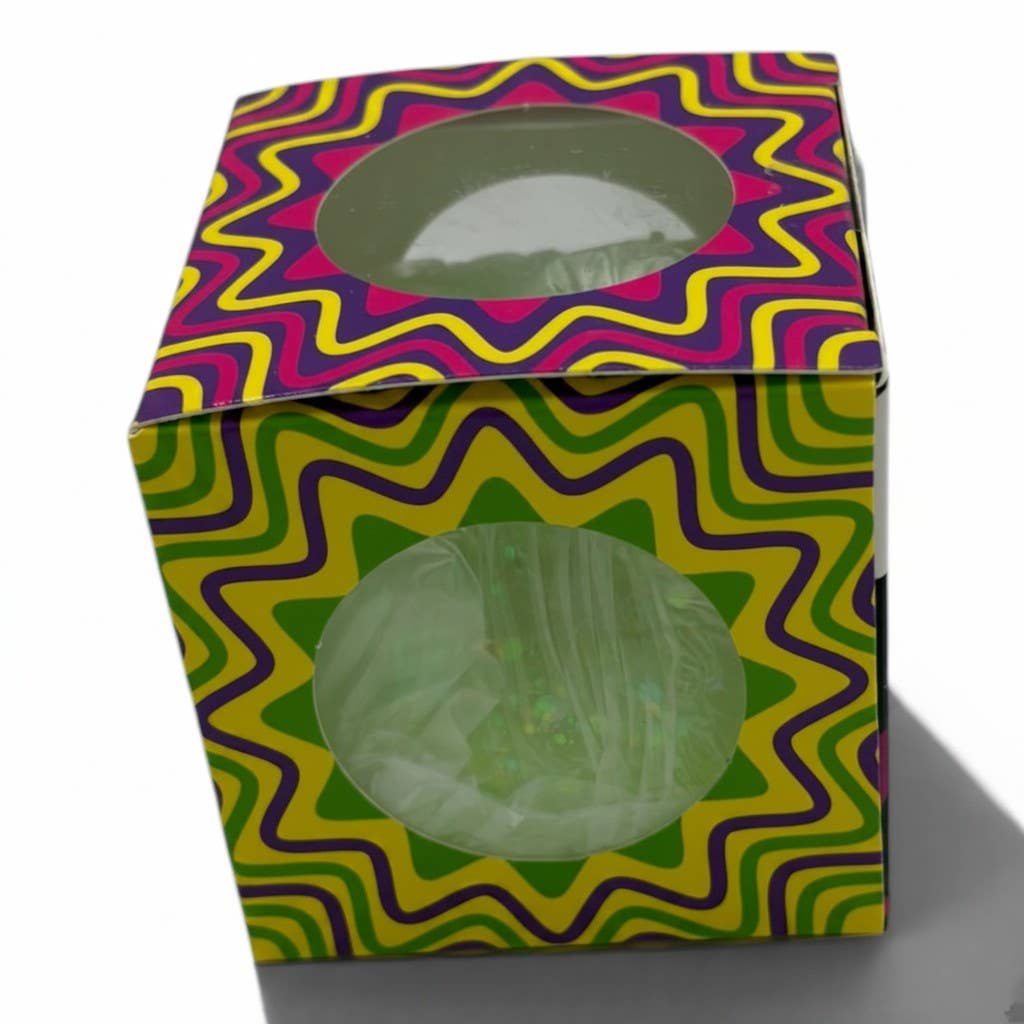 K & S WHOLESALE INC - Jumbo Stress Ball Cube – Glitter Gel Sensory Fidget Toy