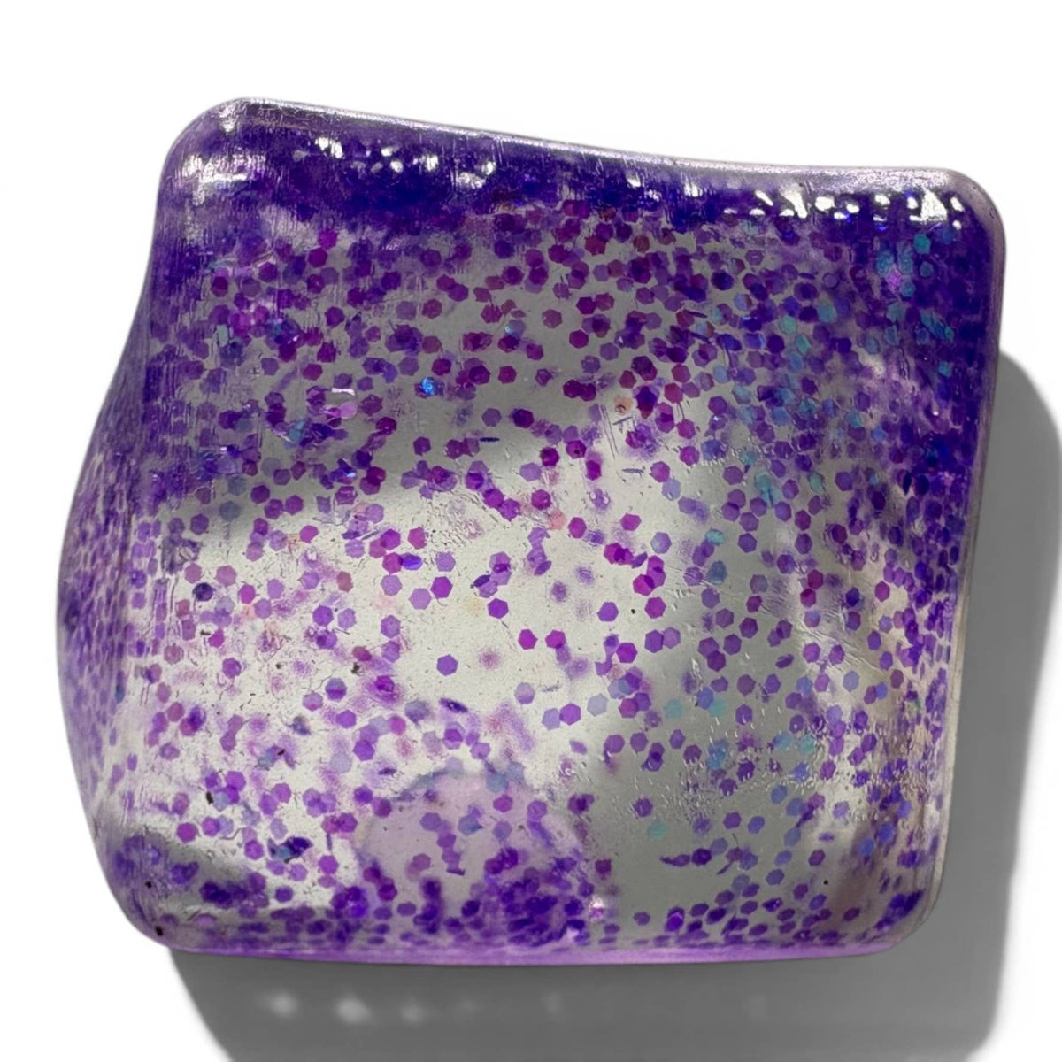 K & S WHOLESALE INC - Assorted Glitter Squishy Cube 12ct PDQ