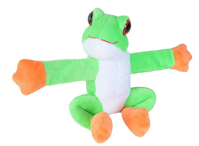 Wild Republic - Huggers Red Eyed Tree Frog Stuffed Animal 8"
