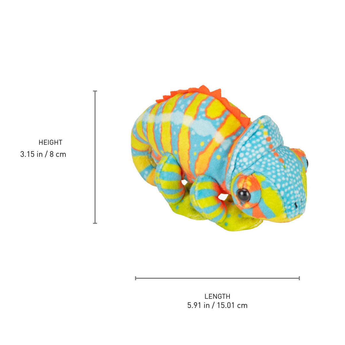 Wild Republic - Pocketkins-ECO-Chameleon Stuffed Animal 5"