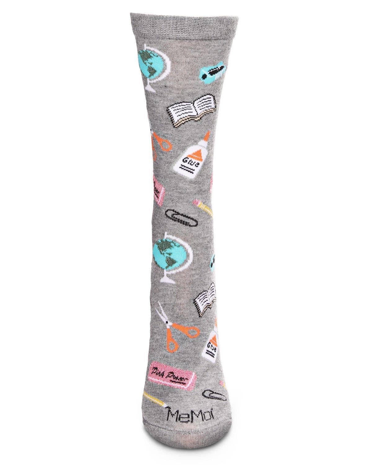 Infinity Classics International Inc. - School Supplies Bamboo Blend Crew Socks: Med Gray Heather / 9-11