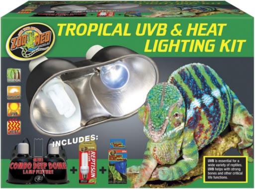 Zoo Med Tropical UVB & Heat Lighting Kit