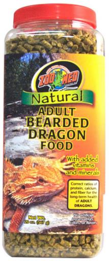 Zoo Med Bearded Dragon Adult Soft Moist Pellet 20 oz jug