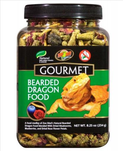 Zoo Med Gourmet Bearded Dragon Food 8.25 oz