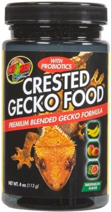 Zoo Med Crested Gecko Food Premium Blended Gecko Formula Watermelon 4 oz