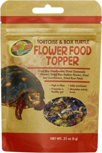 Zoo Med Tortoise Box Turtle Flower Food Topper .21 oz