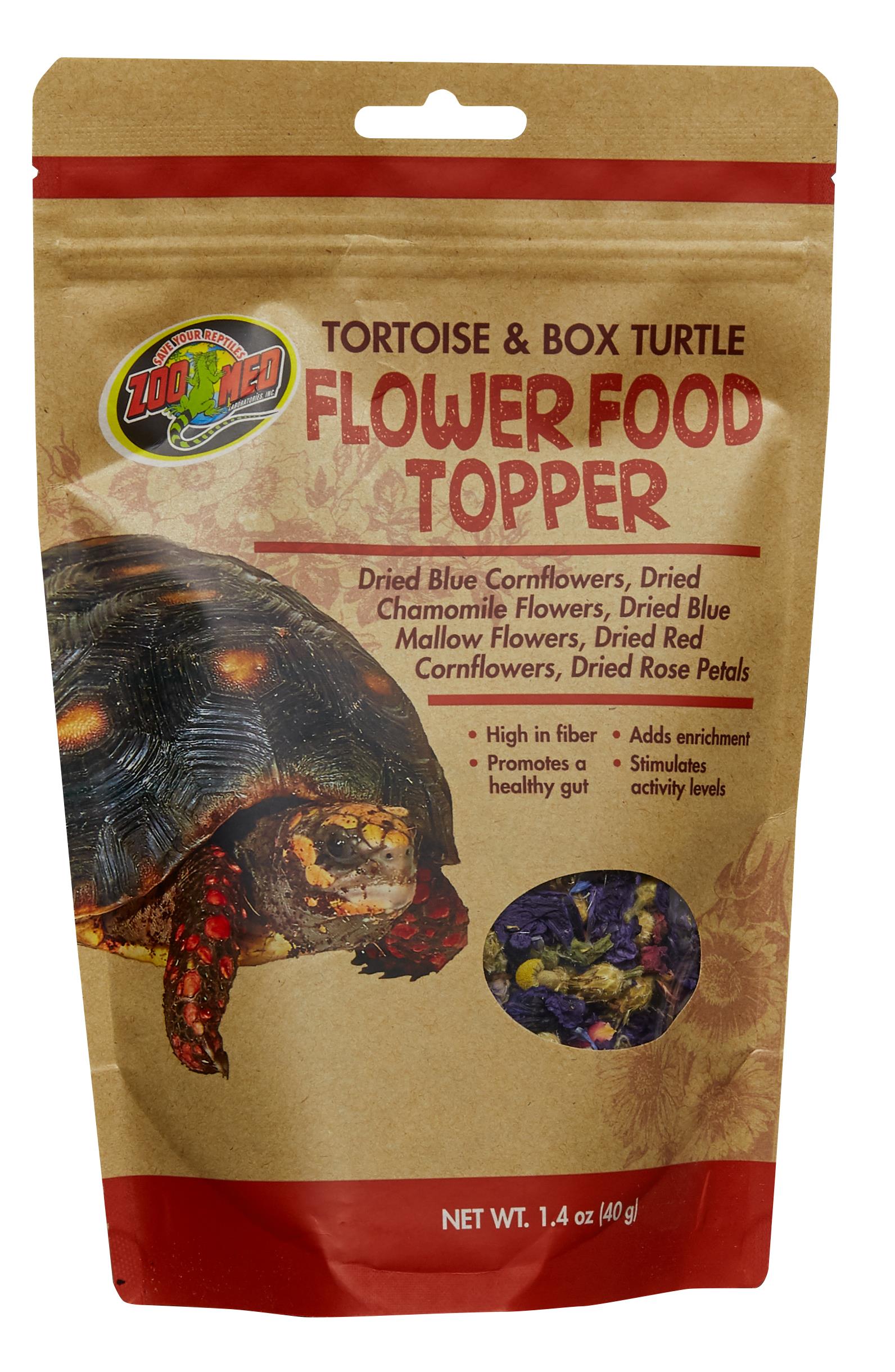 Zoo Med Tortoise Box Turtle Flower Food Topper 1.4 oz