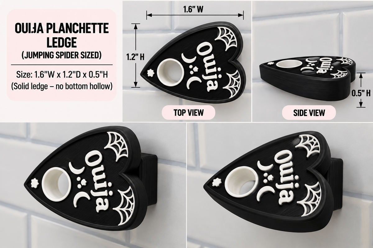 Ouija Planchette Ledge For Jumping Spiders