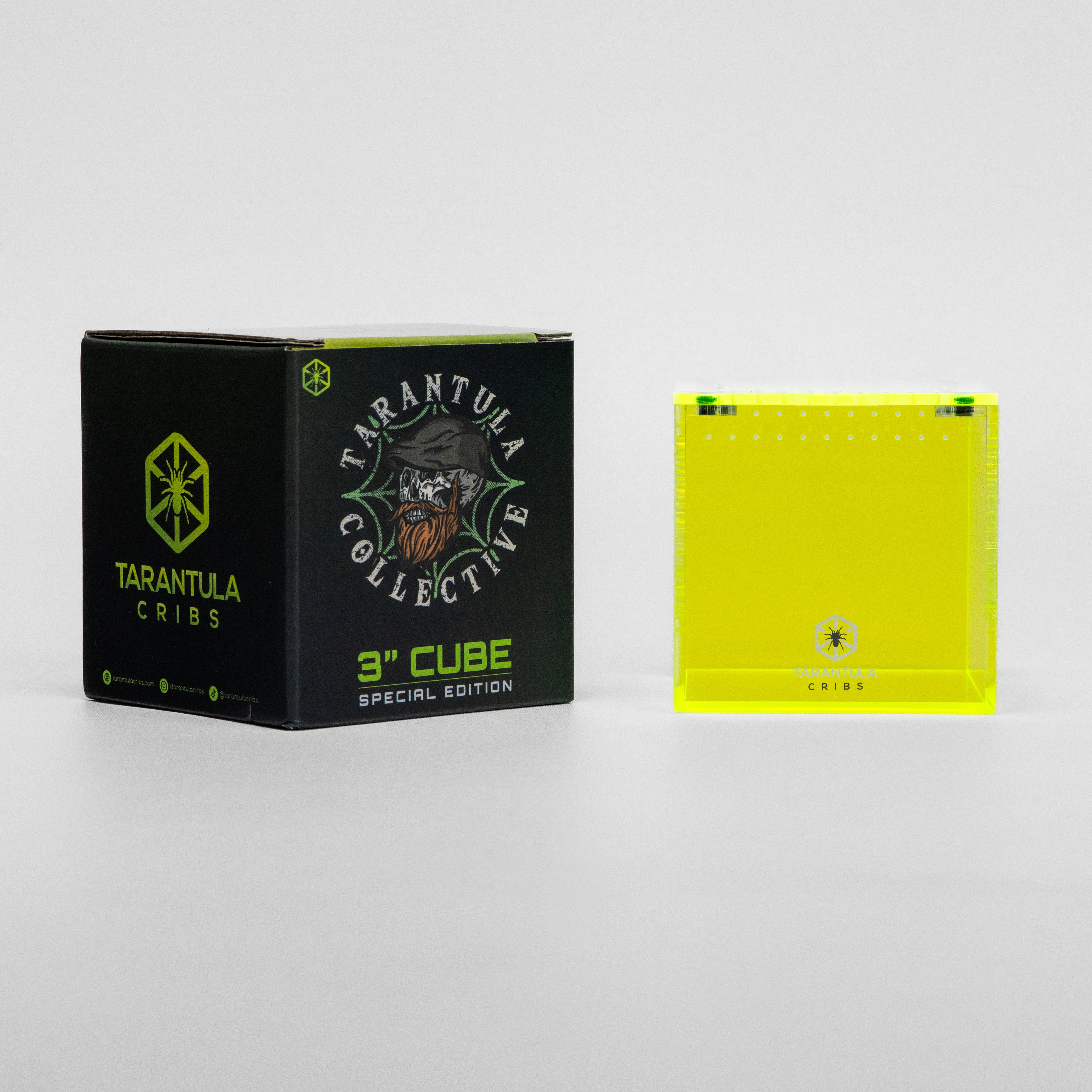 Richard Stewart Signature Collab Enclosure — 3" Cube | Spider Web Vent Edition | Neon Glow Series