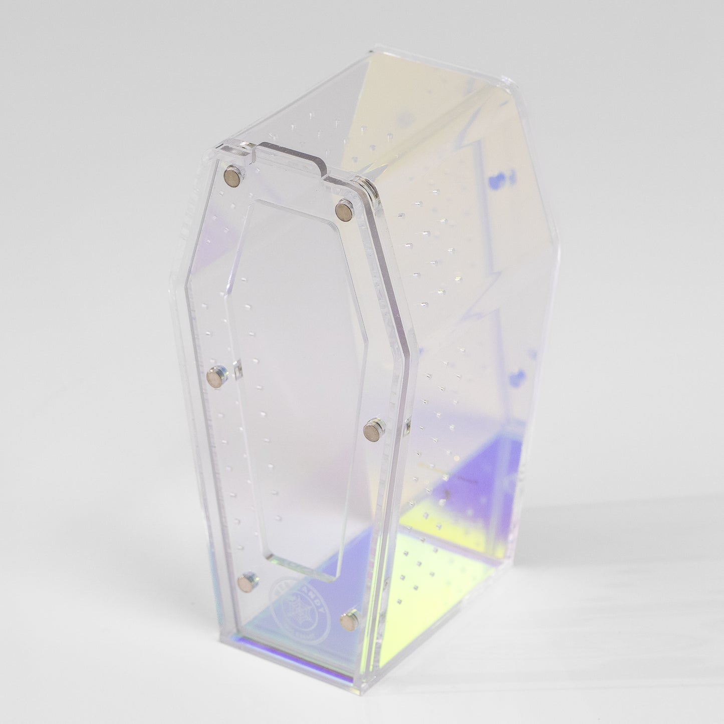 "Web Candy" Iridescent Coffin Crib Mini