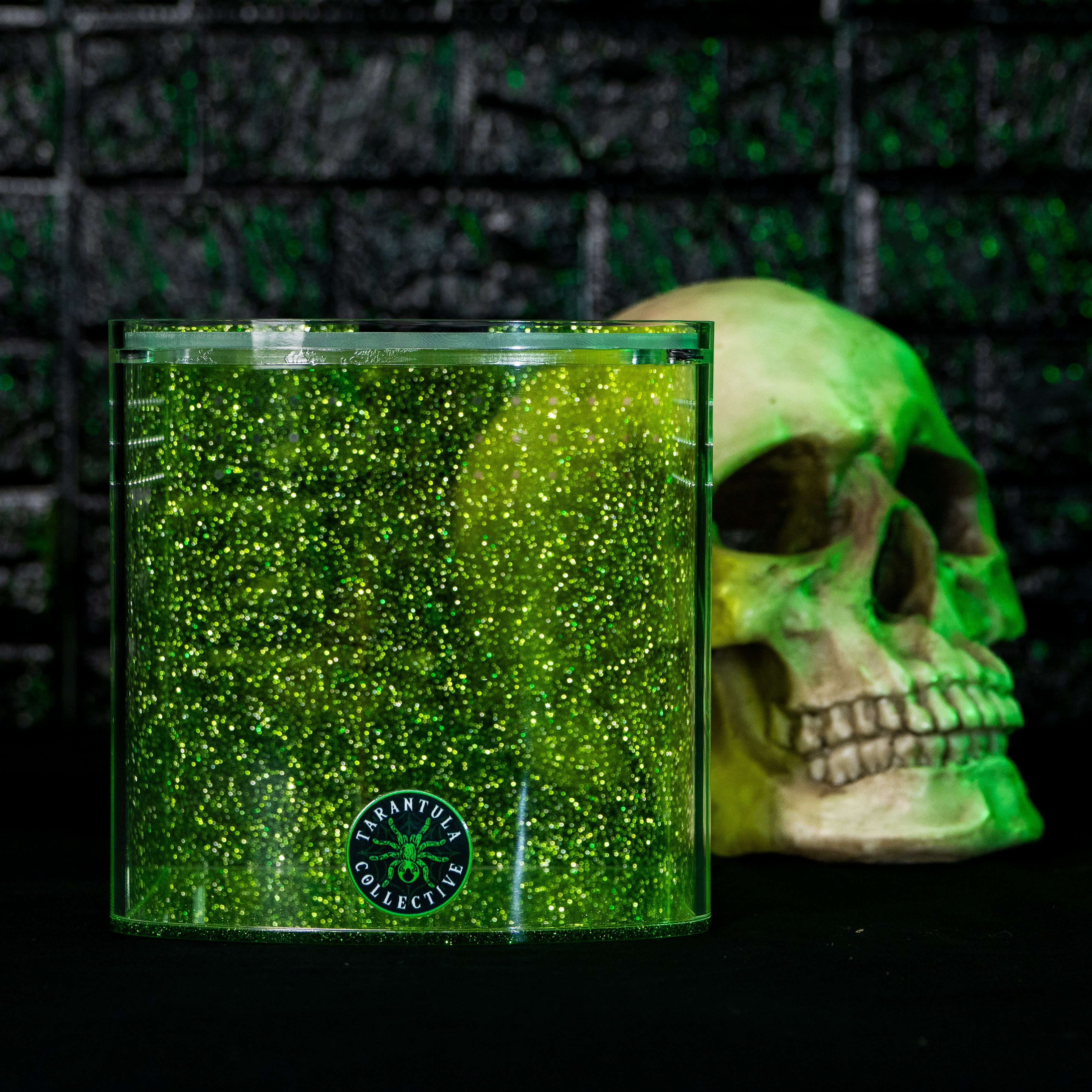 Bow Front by The Tarantula Collective (6" Glitter Green) (wholesale)