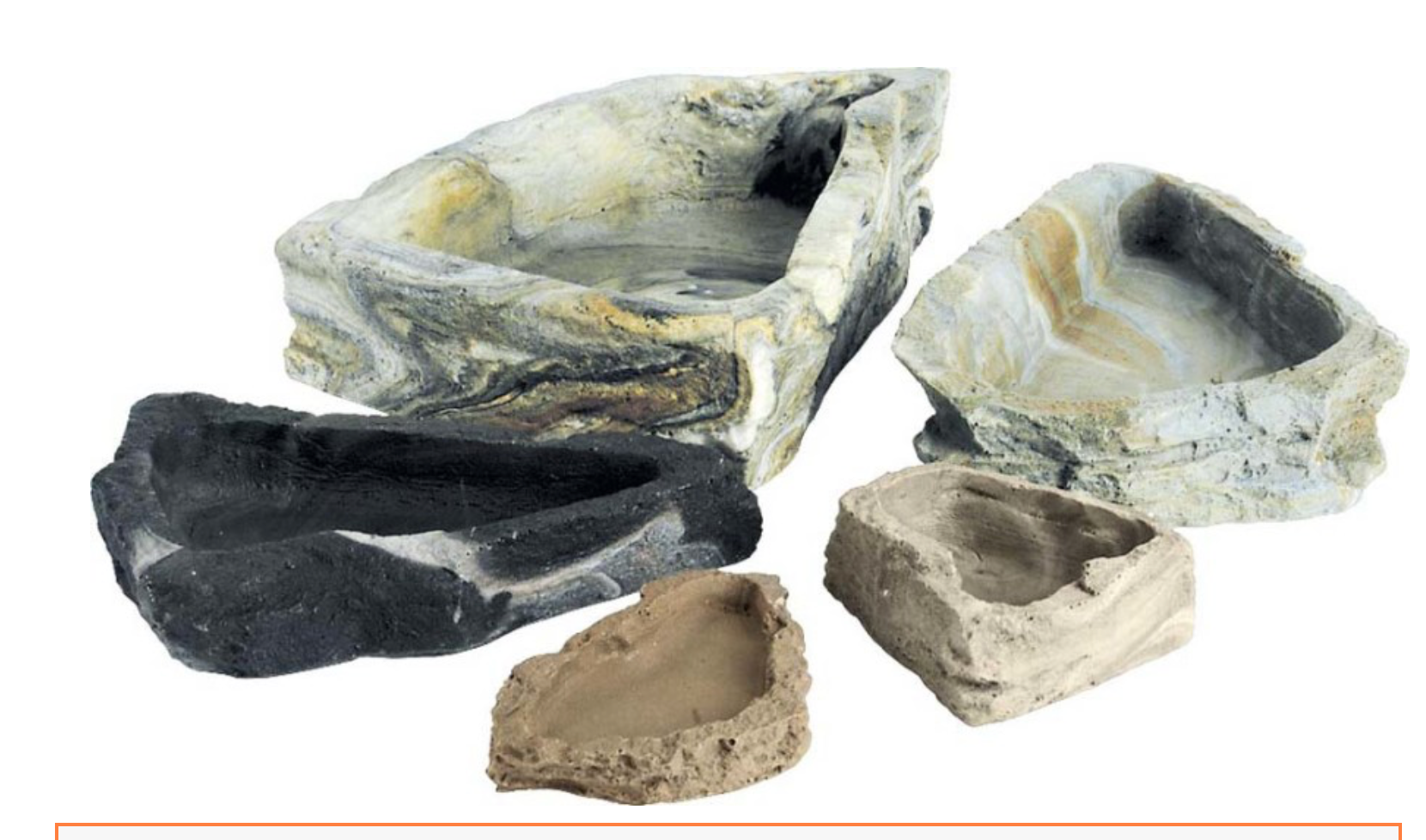 Fluker's Repta-Bowl Non-porous Food and Water Bowl Multi-Color, 1ea/6 in, MD