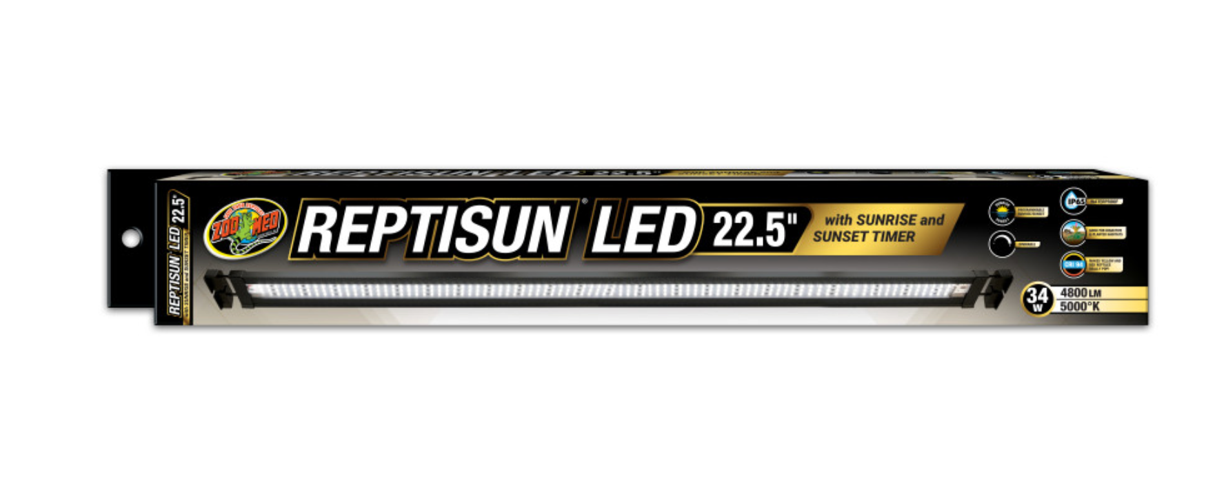 Zoo Med Reptisun LED with Sunrise and Sunset Timer Terrarium Hood 34watt 22.5in