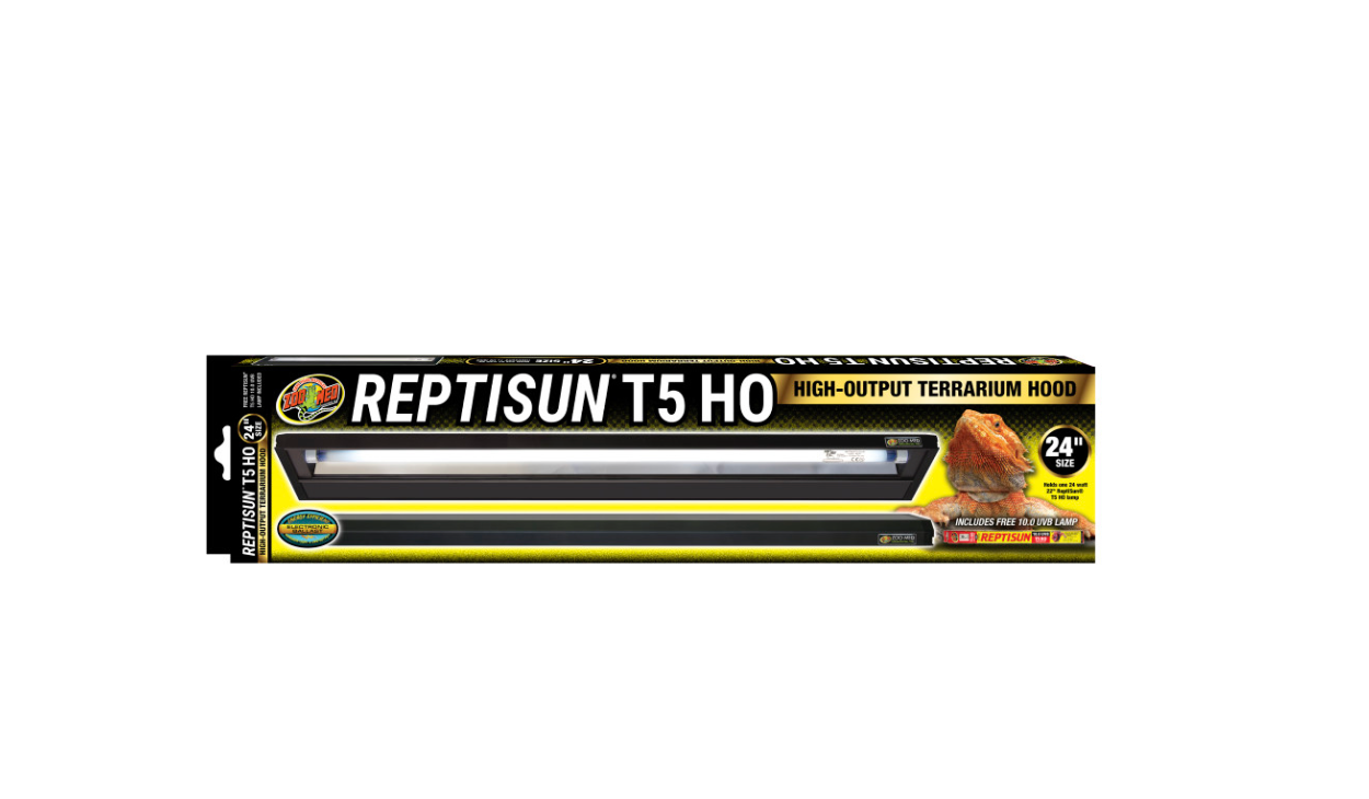 Zoo Med ReptiSun T5 High Output Light Hood with 10.0 UVB Lamp 24in