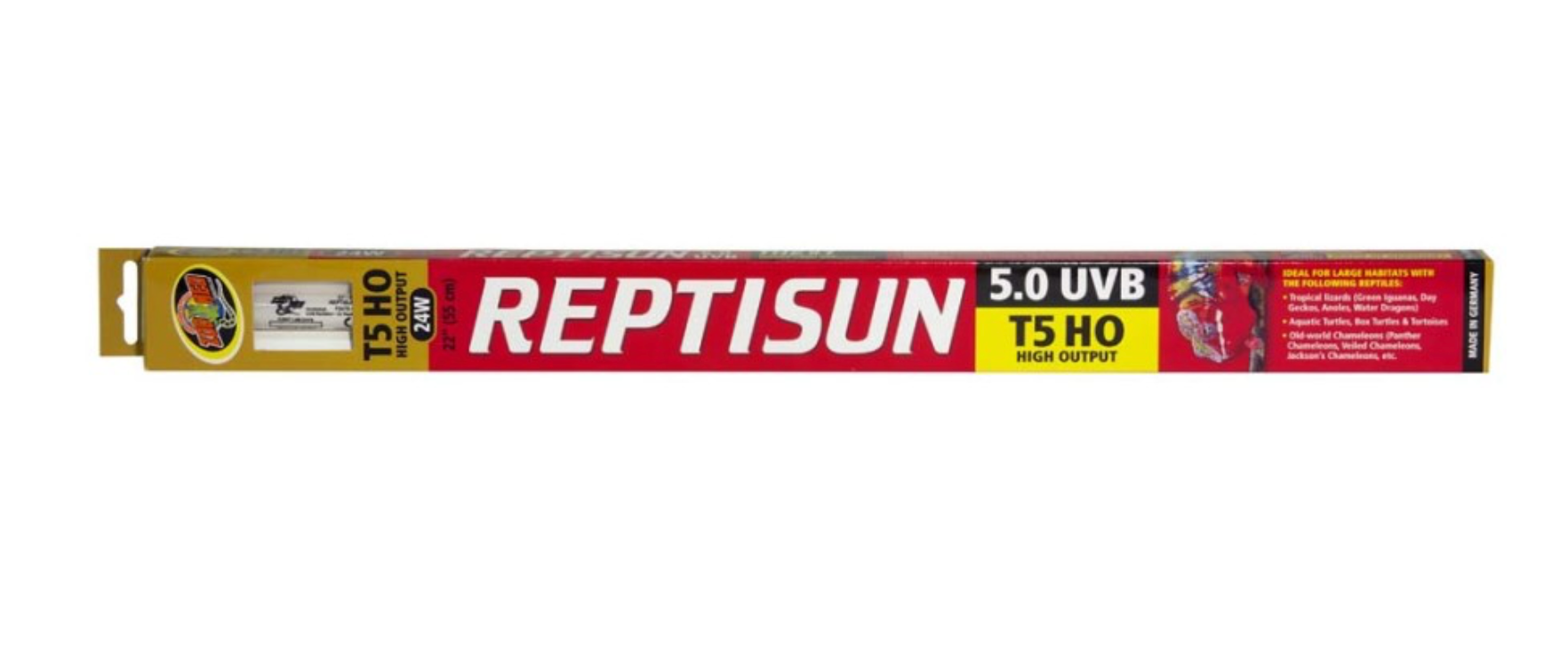 Zoo Med ReptiSun 5.0 UVB T5 HO High Output Lamp 24W 22in
