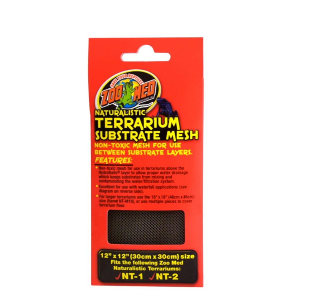 Zoo Med Naturalistic Terrarium Substrate Mesh Black, 1ea/12 In X 12 in