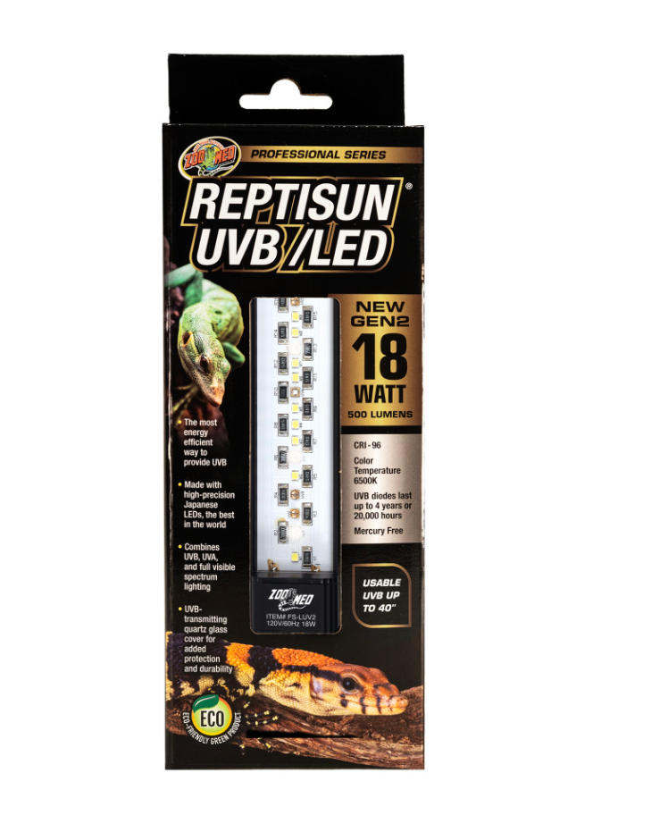 Zoo Med Reptisun UVB/LED Gen2 Reptile 6500K 18W