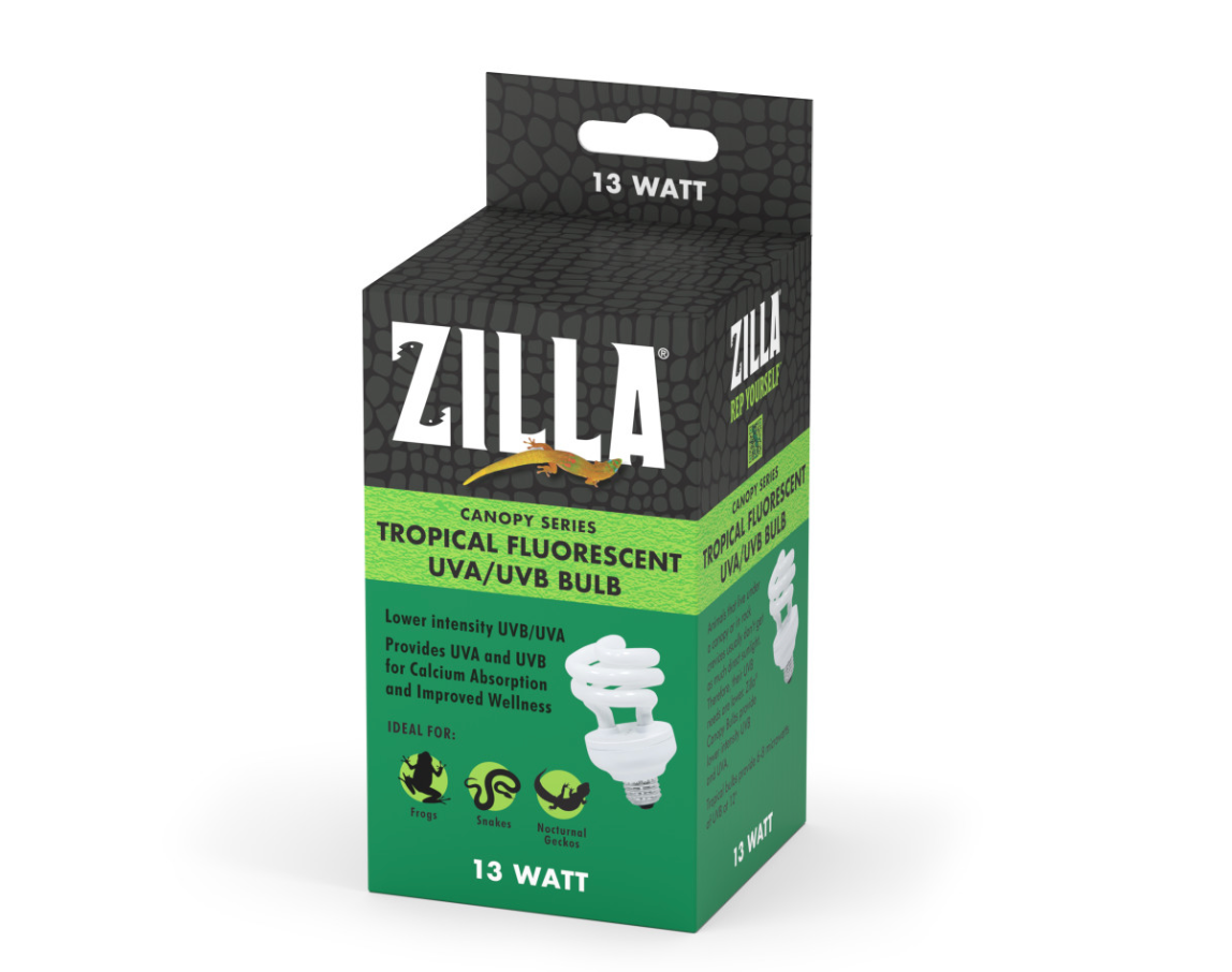 Zilla Canopy Series Tropical Fluorescent UVB/UVA Bulb 13watt