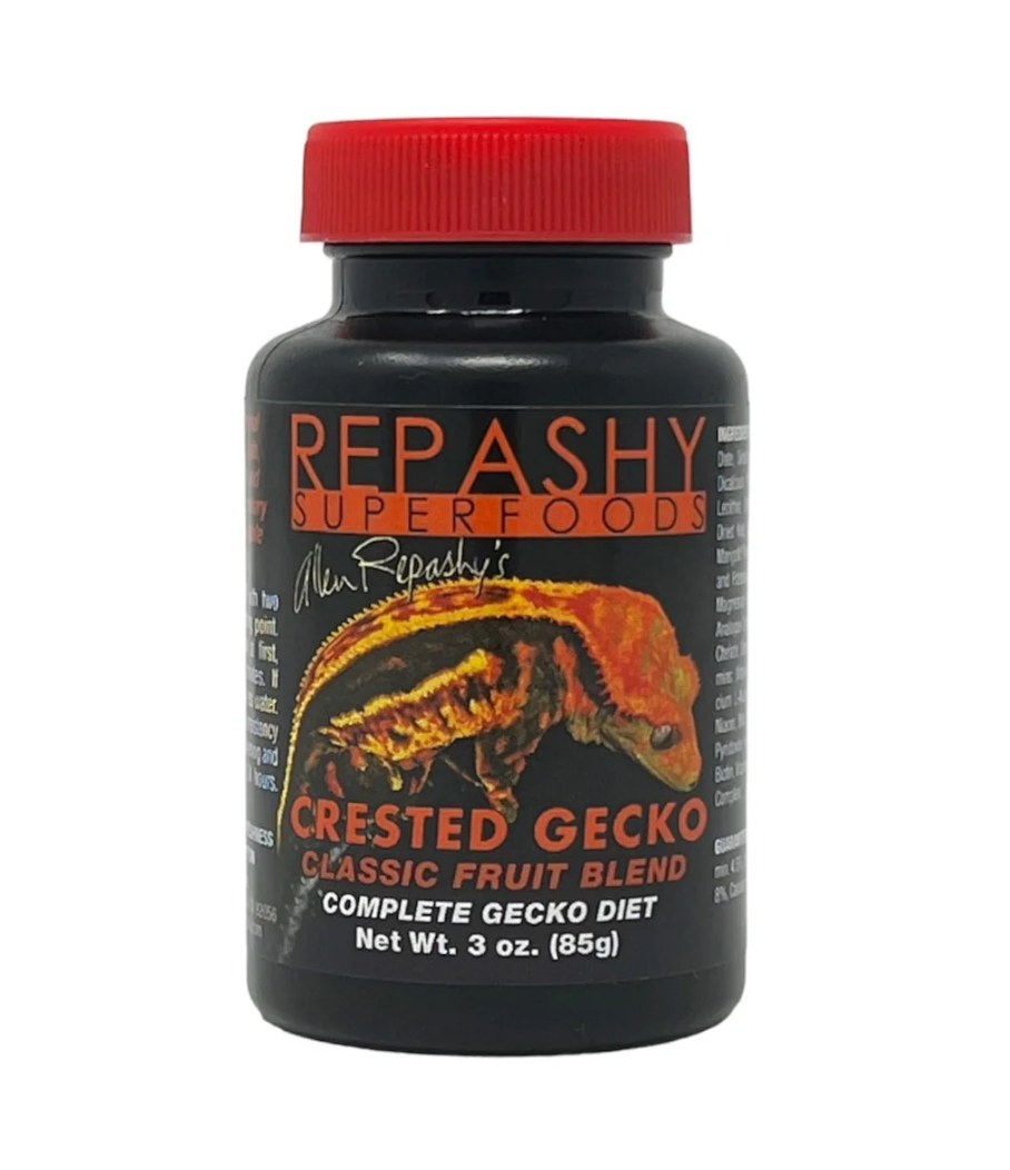 Crested Gecko "Classic Fruit Blend" Gecko Diet 3 oz JAR
