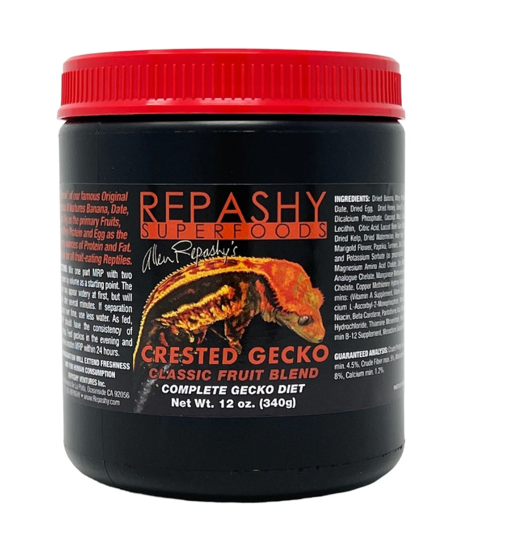 Crested Gecko "Classic Fruit Blend" Gecko Diet 12 oz (340g) JAR (wholesale)