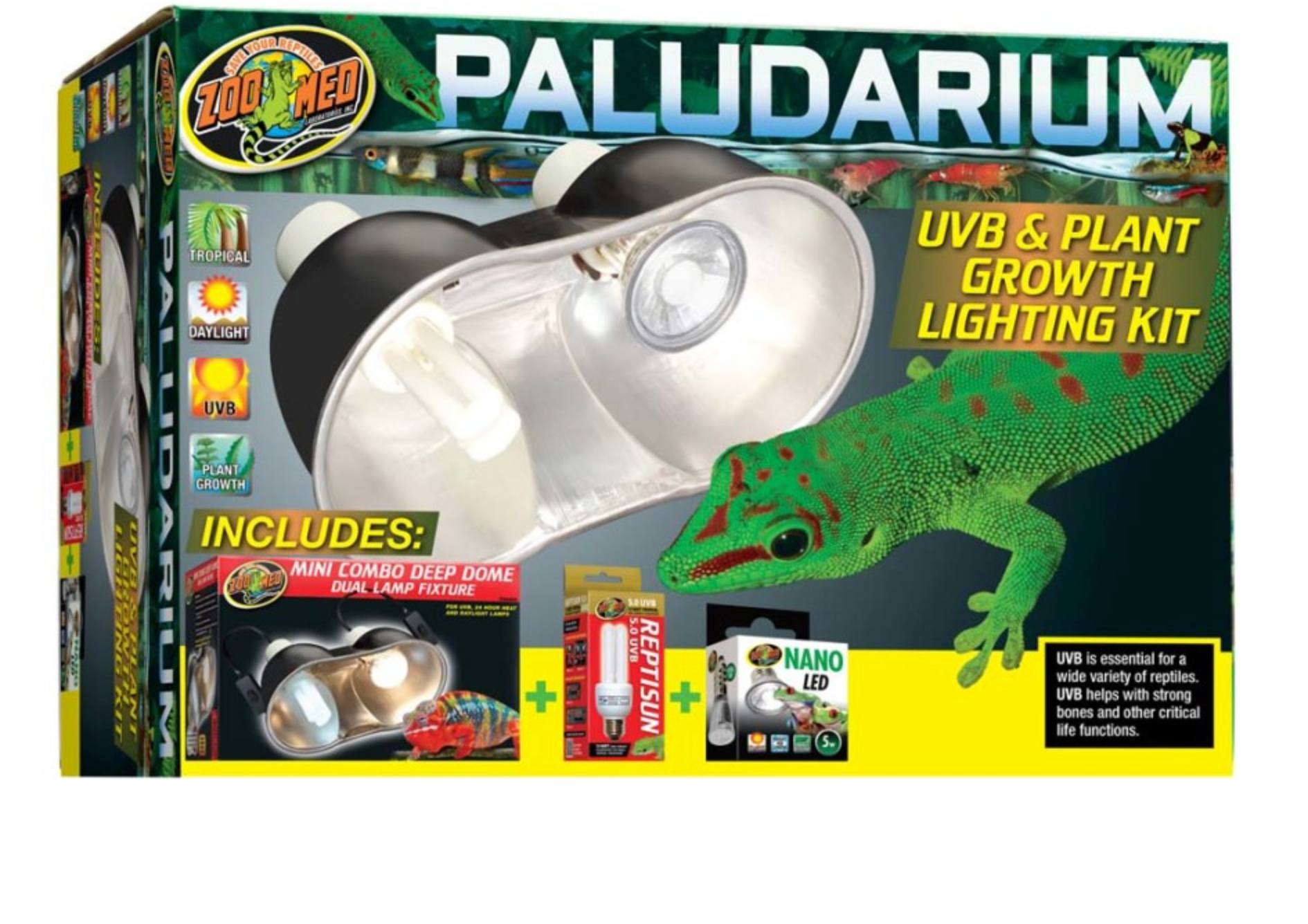 will plants grow under uvb light Paludarium UVB and Plant Lighting Kit