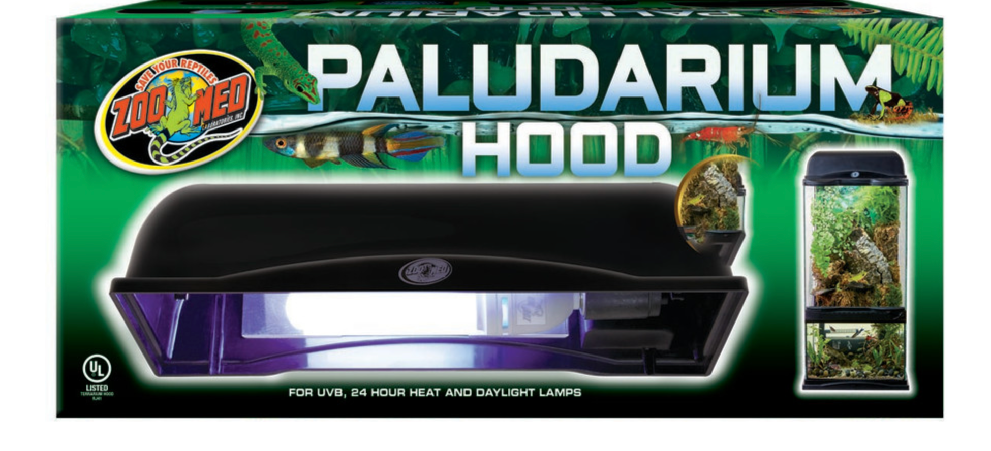 Zoo Med Paludarium Hood Black, 1ea/12 in