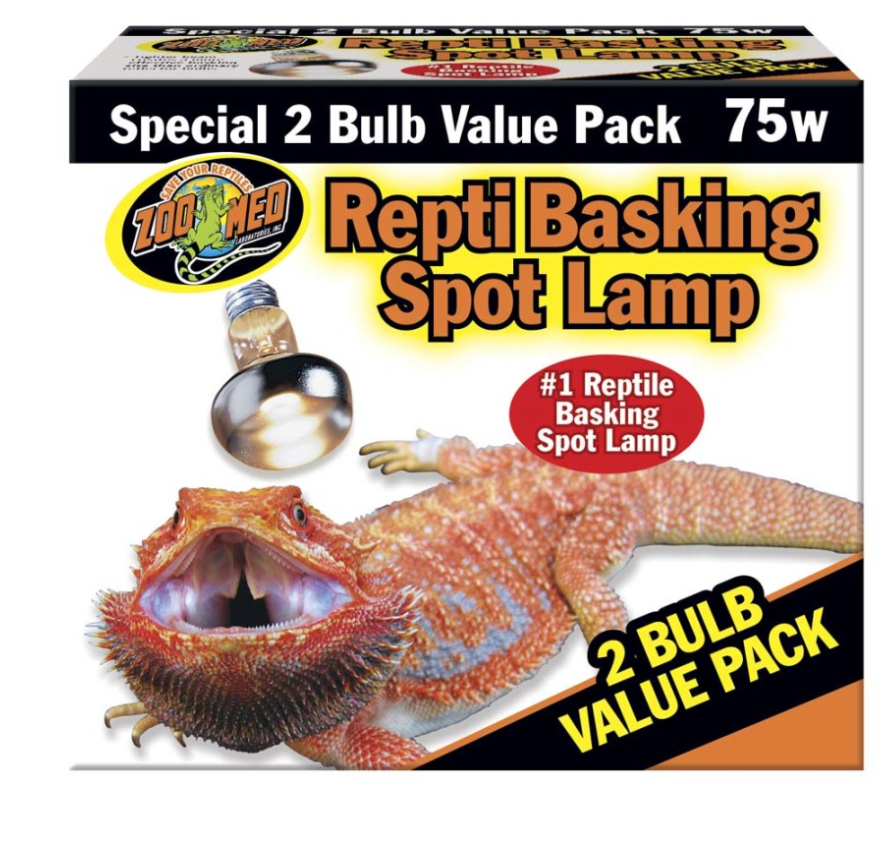 Zoo Med Repti Basking Spot Lamp 1ea/75 W, 2 pk