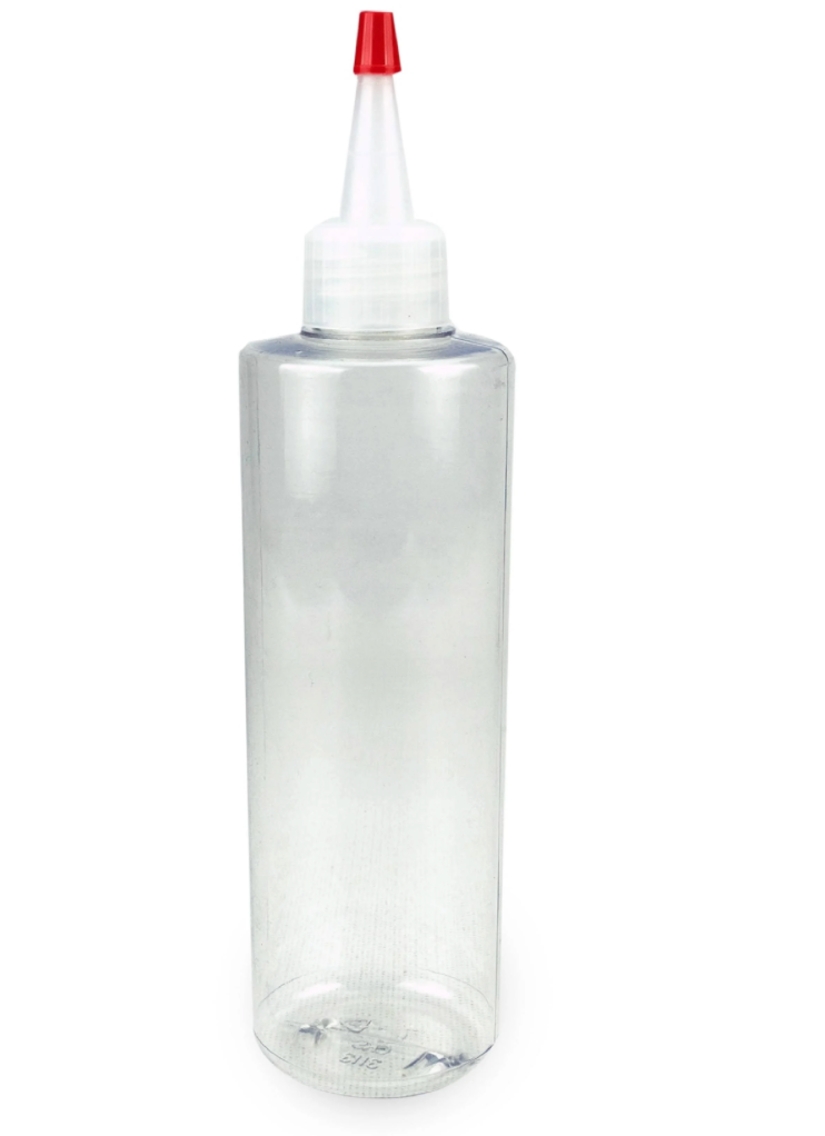 Easy Squeezy Clear Feeding Bottle for Prepared Gecko Diets (8 oz)