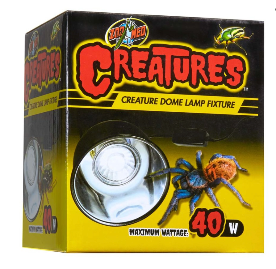 Zoo Med Creatures Dome Lamp Fixture Black, 1ea