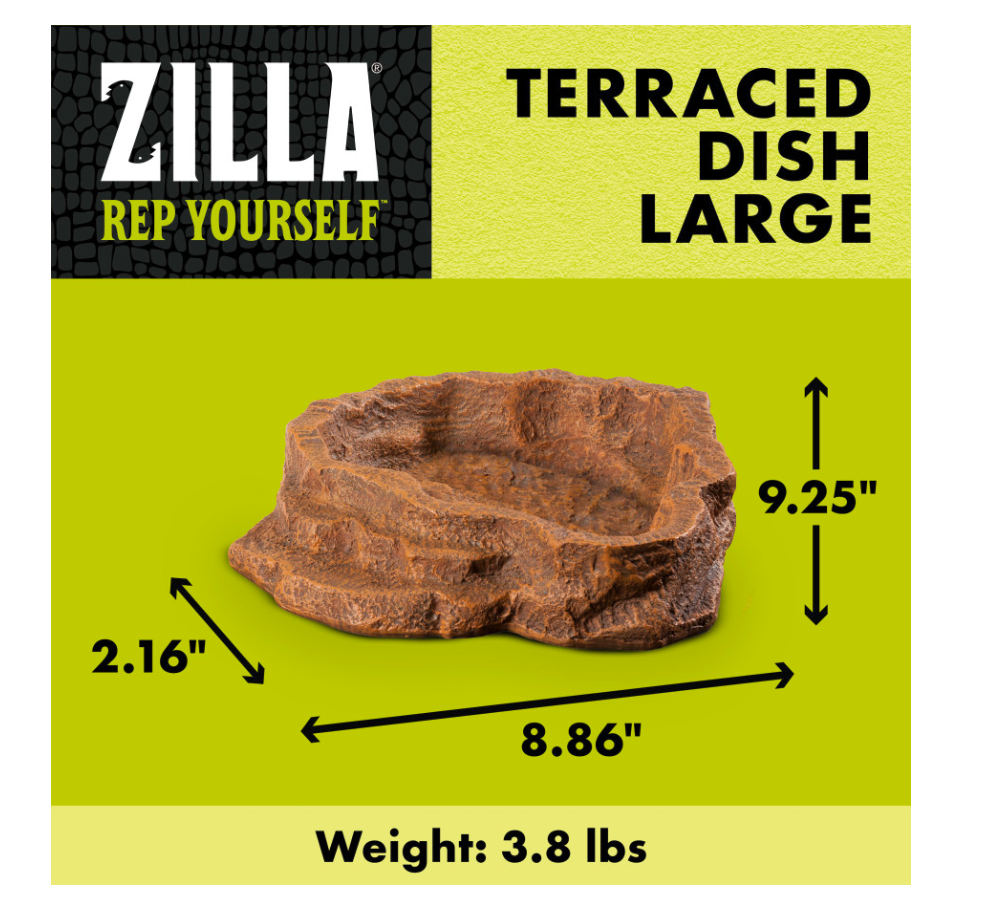 Zilla Terraced Dish 1ea/Large