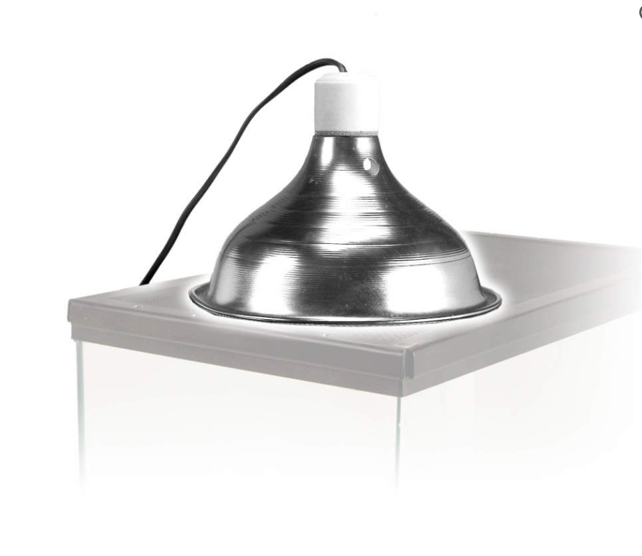 Zilla Dome Reflector Silver Ceramic 8.5"