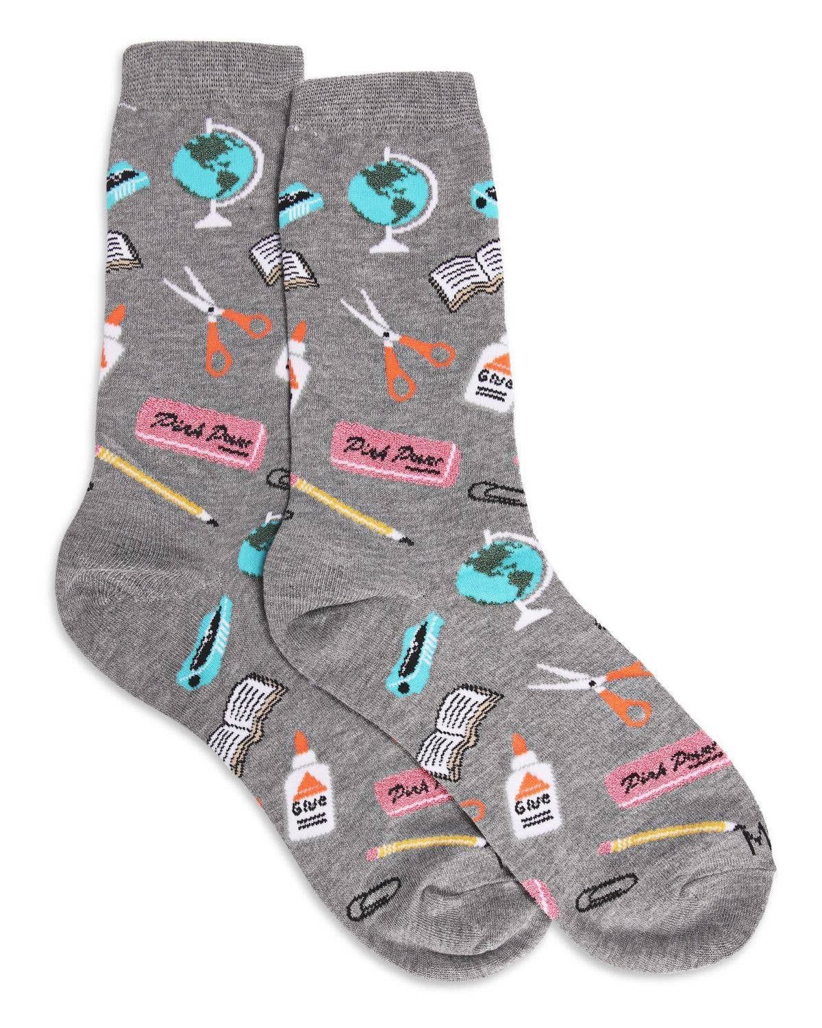 Infinity Classics International Inc. - School Supplies Bamboo Blend Crew Socks: Med Gray Heather / 9-11