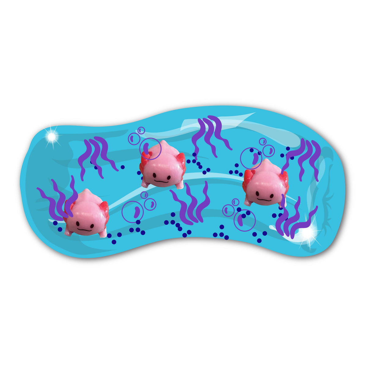 Deluxebase - Jumbo Wiggly Jiggly - Axolotl Water Snake Sensory Toy