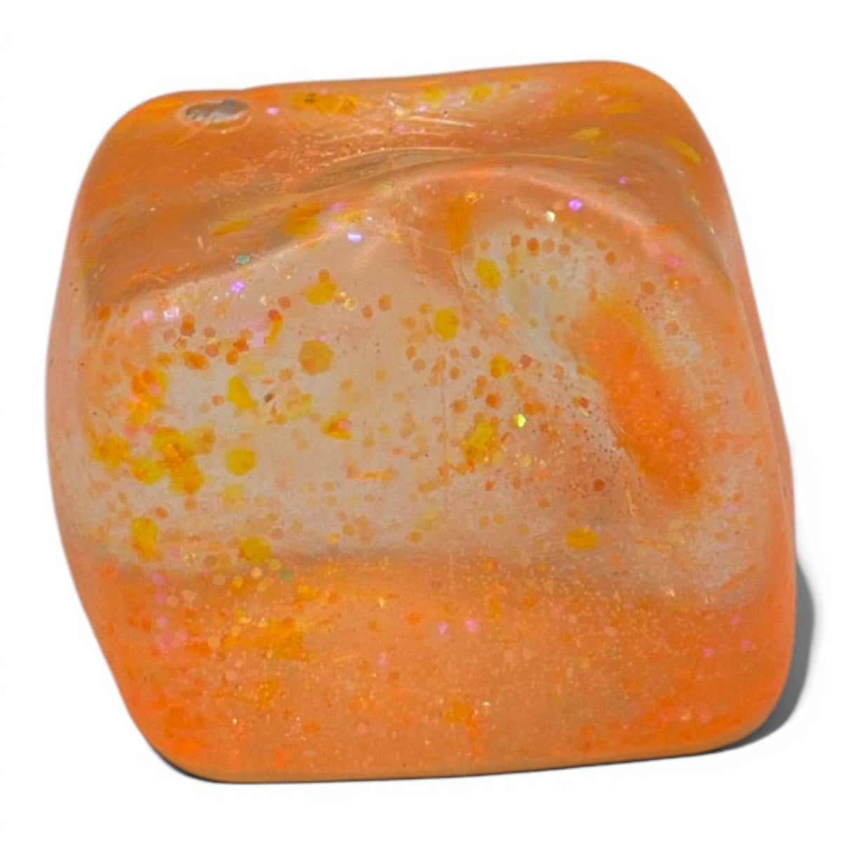K & S WHOLESALE INC - Jumbo Stress Ball Cube – Glitter Gel Sensory Fidget Toy