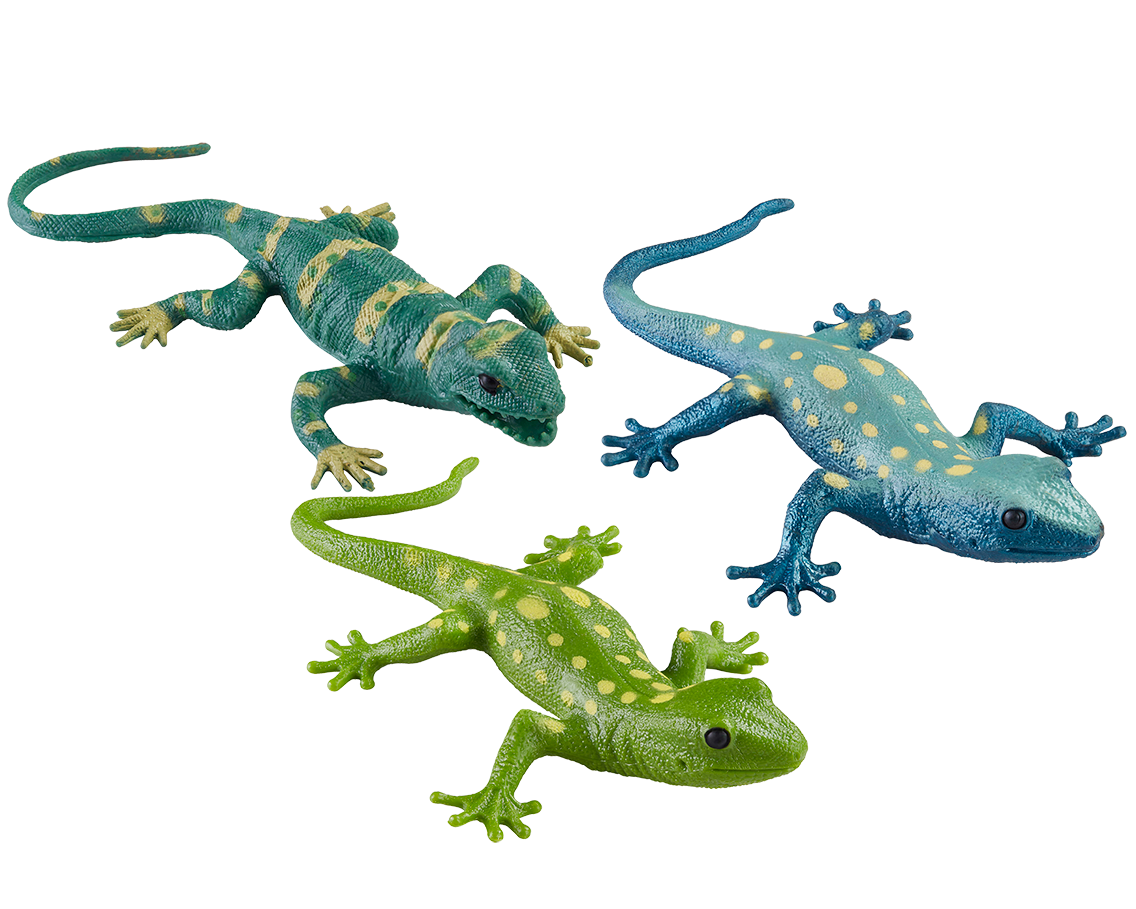 Toysmith - 13" Lizard Squishimals, Stretchy Lizard