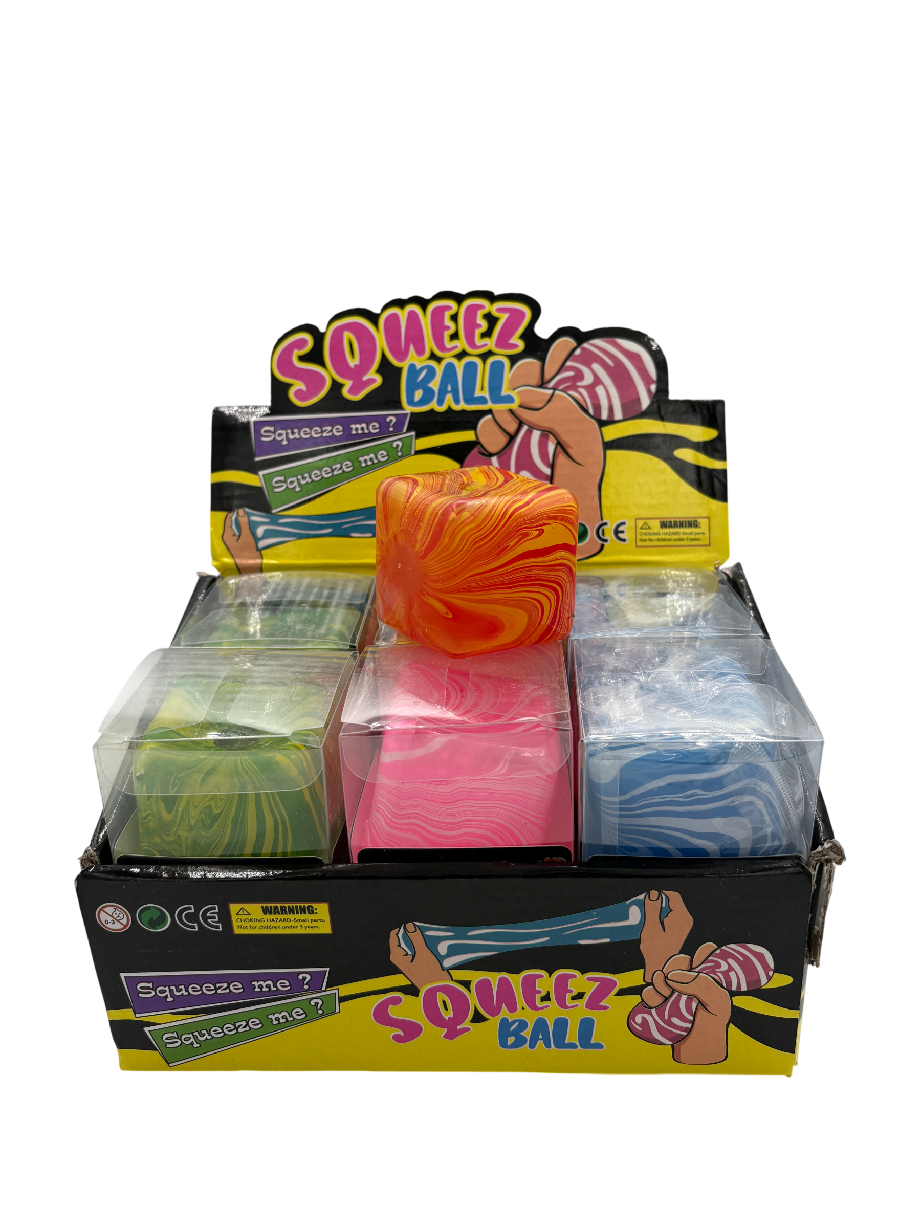 K & S WHOLESALE INC - Tie-Dye Squeezy Cube 12ct PDQ