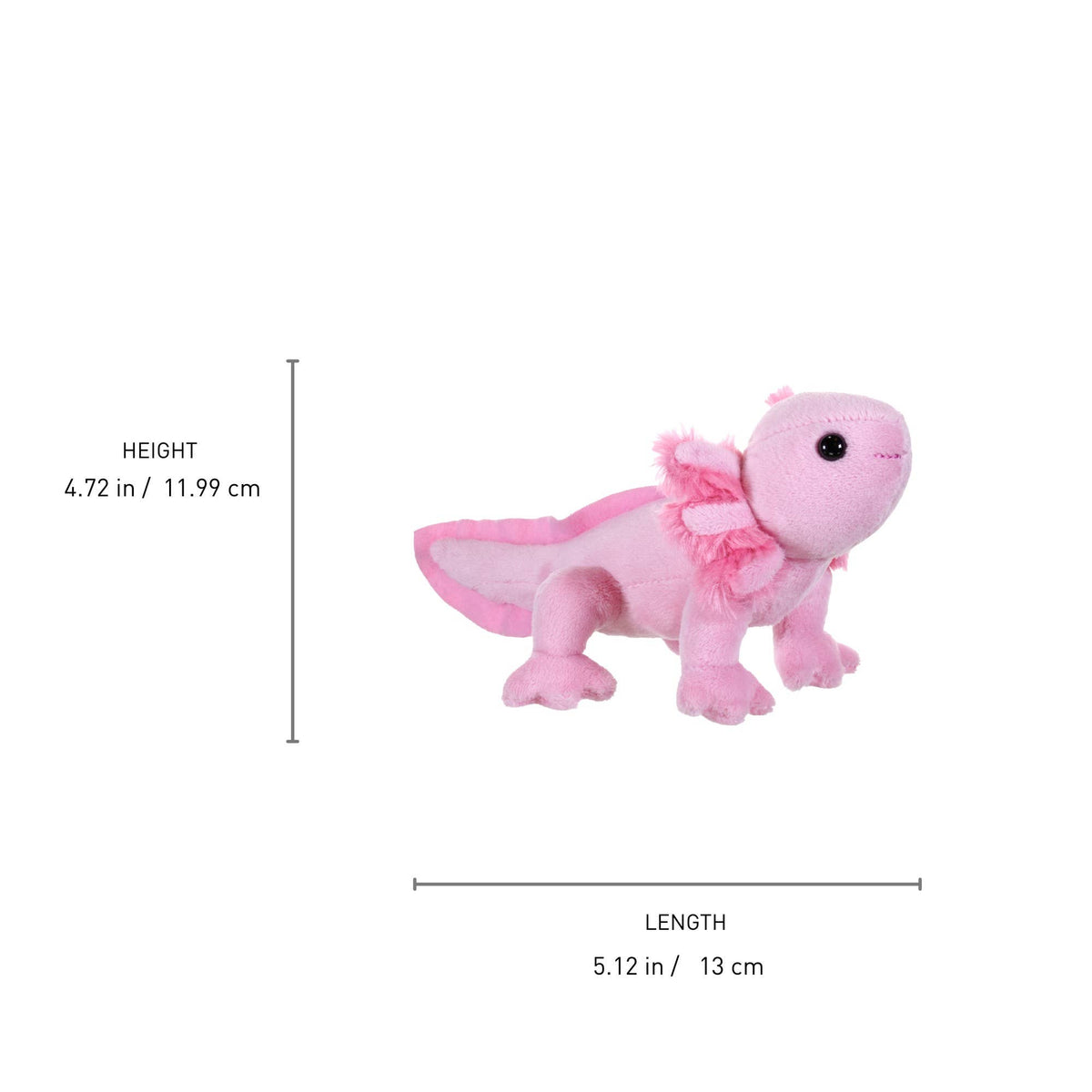 Wild Republic - Pocketkins-ECO-Axolotl Stuffed Animal 5"