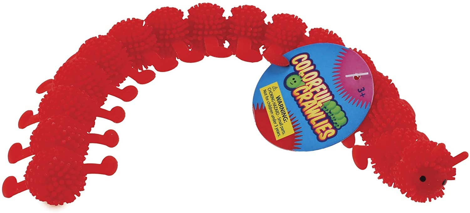 Colorful Crawlies, Squishy Stretchy Tactile Toy Worm