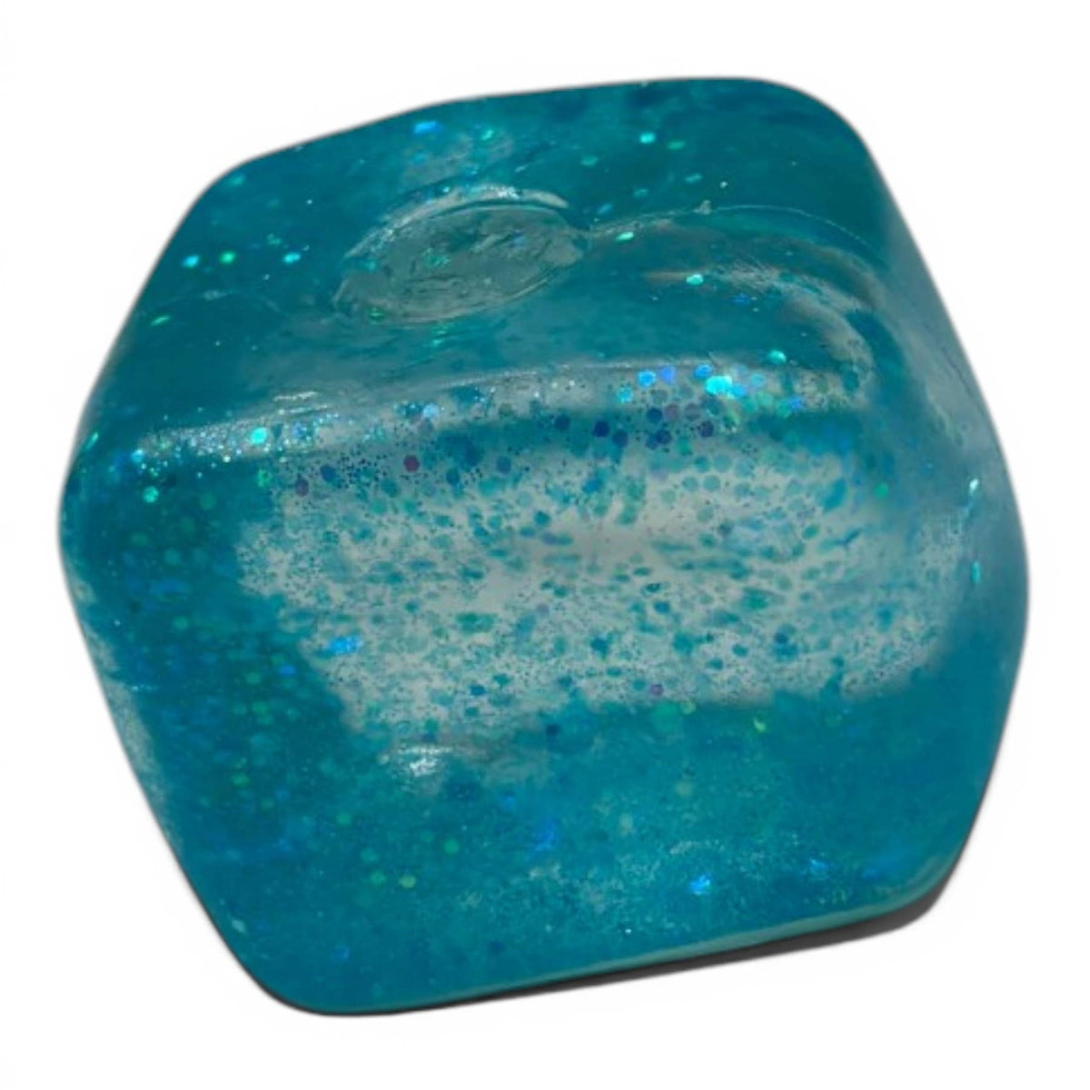 K & S WHOLESALE INC - Jumbo Stress Ball Cube – Glitter Gel Sensory Fidget Toy