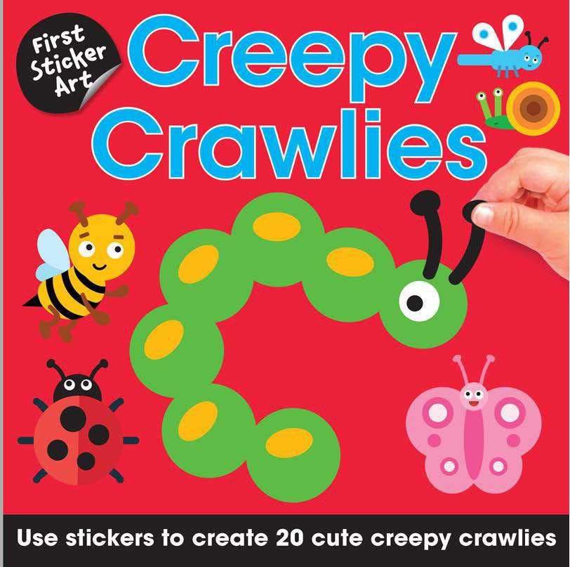 Sourcebooks - First Sticker Art: Creepy Crawlies (Create 20 Cute Insects)