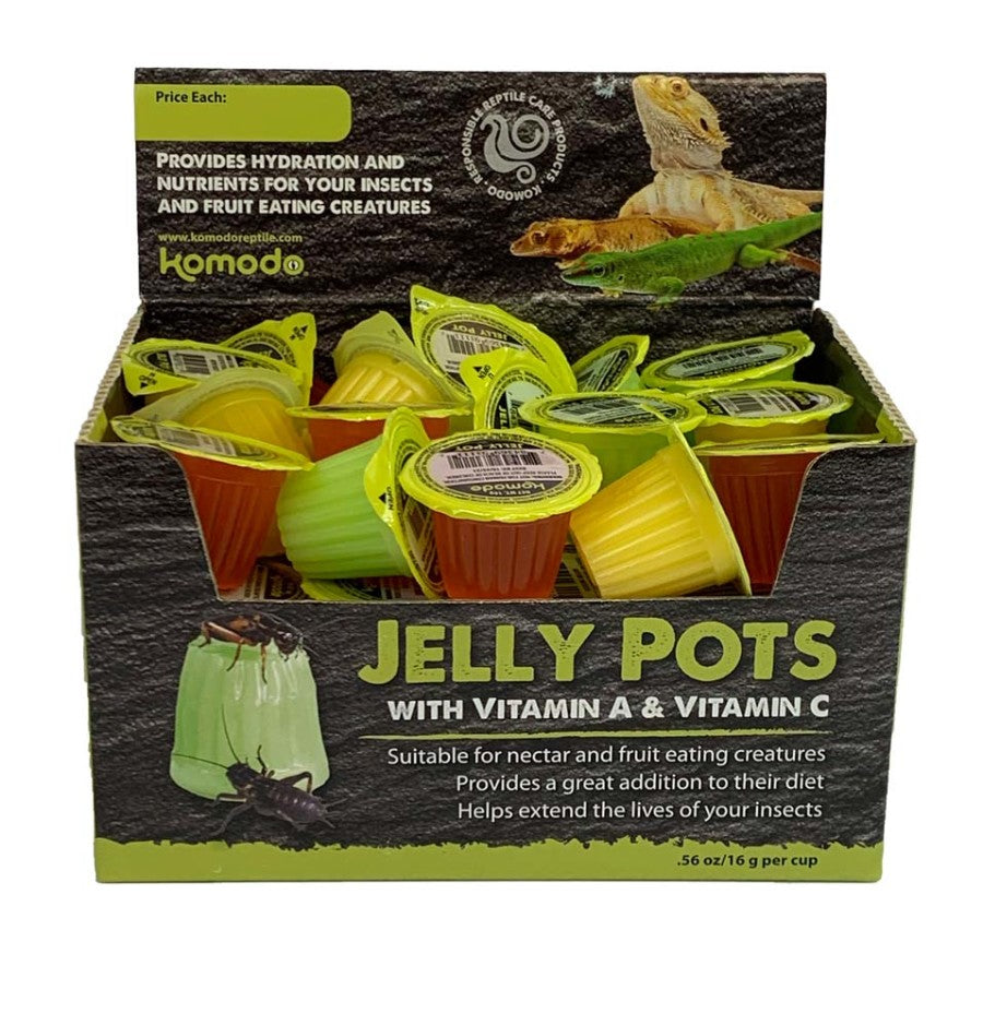Komodo Jelly Pots Insect Food Fruit Flavor Display 1/each
