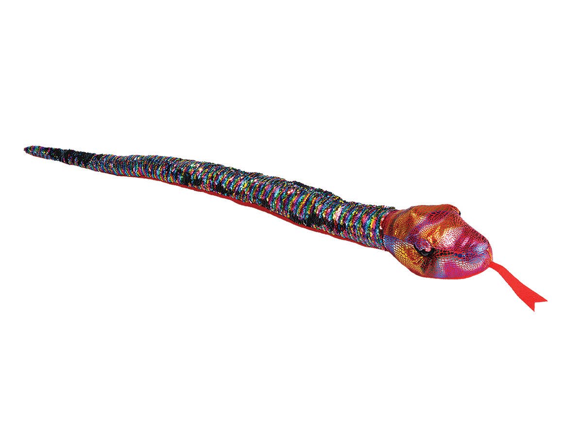Wild Republic - Snake-Sequin Rainbow Stuffed Animal 54"