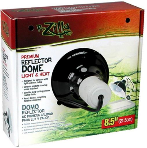 Zilla Dome Reflector Black Ceramic 8.5"
