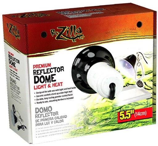Zilla Dome Reflector Black Ceramic 5.5"